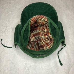 Polo Ralph Lauren Corduroy Plaid Trapper Hat Sportsmen Cap Ear Flaps Size L/XL